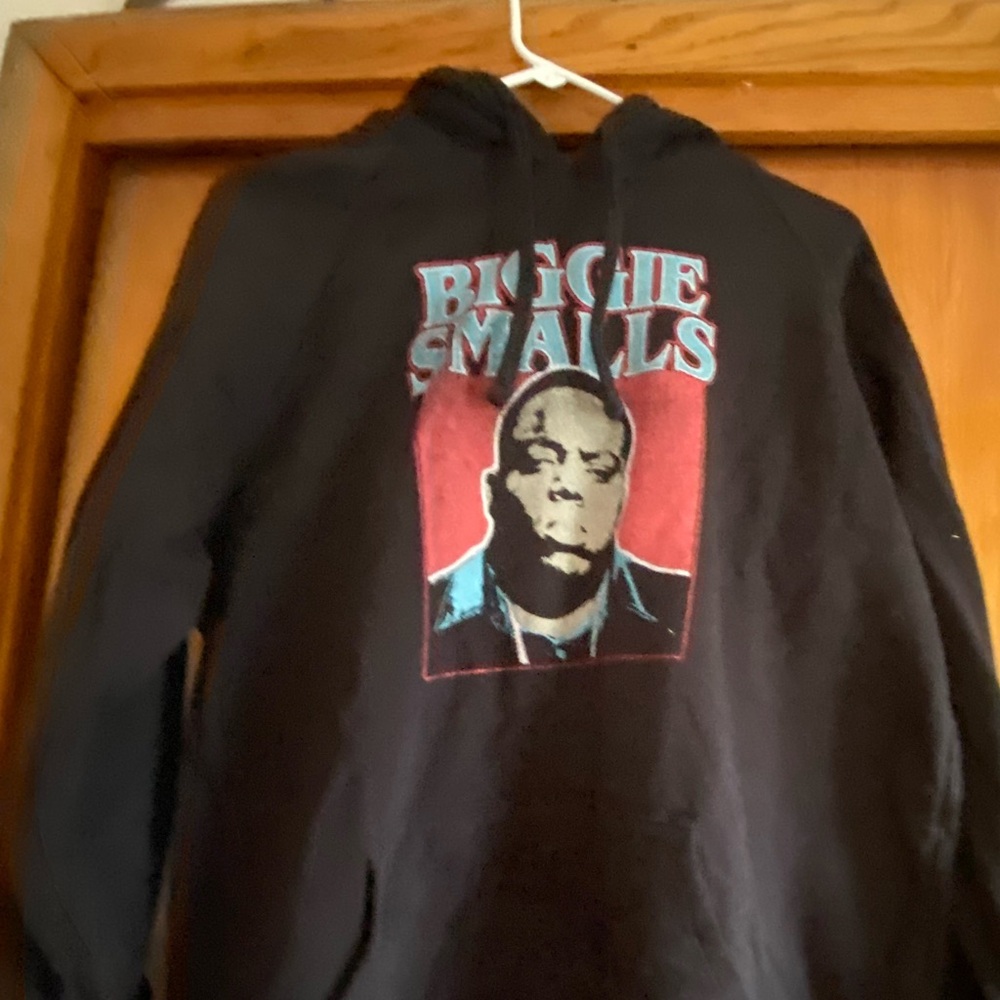 Black Hoodie with Graphic Print